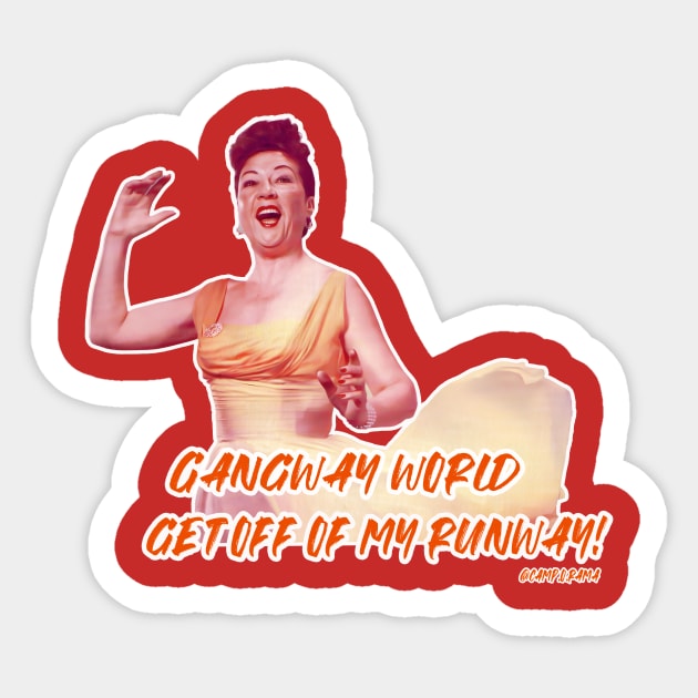 Ethel Merman Sticker by Camp.o.rama